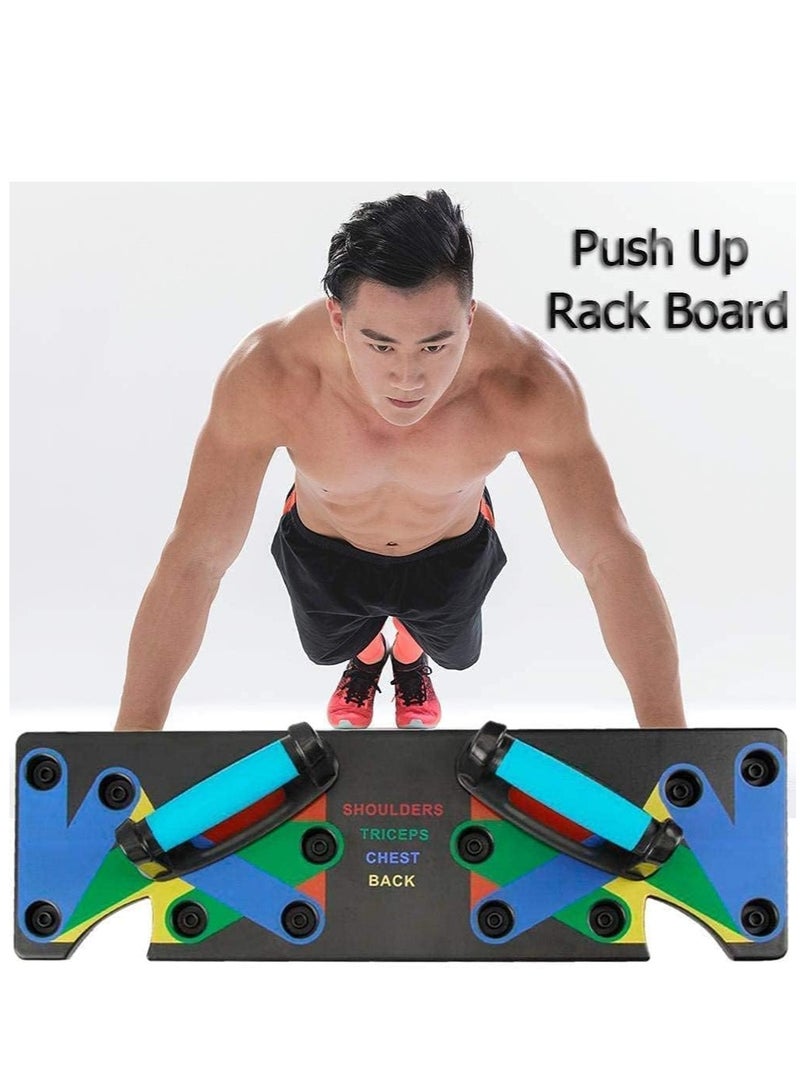 ELTRAZONE plastic Push Up Board Multifunctional Colour Coded Foldable Push up  - Image 3