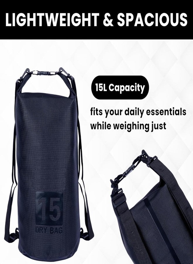 Vroxy Waterproof Dry Bag - Lightweight Roll Top Dry Sack for Kayaking, Boating, Canoeing, Rafting, Hiking, Camping, Travel & Fishing - Floating Dry Storage Bag for Outdoor Adventures(1Pcs) (15) - Image 3