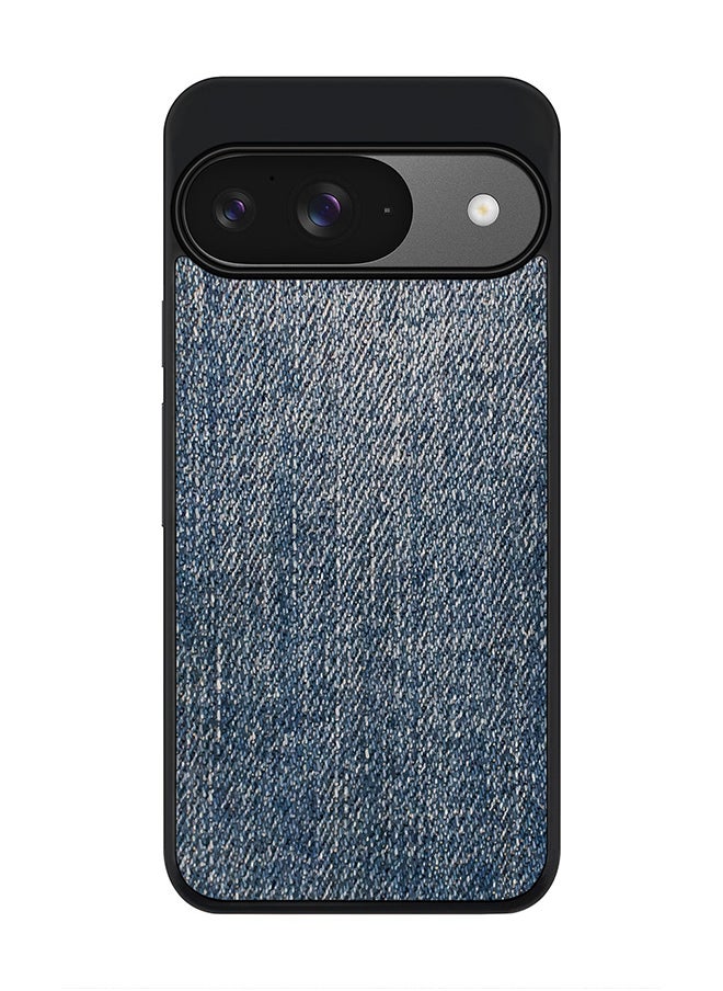 Stylizedd For Google Pixel 9 Case,Slim fit Camera Protection, Shockproof Thin Phone cover - Dark Denim Print  - Image 1