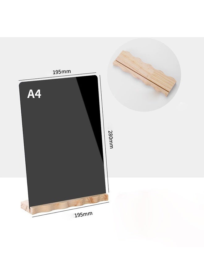 8 x 11 Inch Tabletop Chalkboard Signage with Base, Free 7 Colored Pens & Eraser, Menu Chalkboard Signage, Shop Food Signage, Parties, Weddings, Table Decoration & Restaurant Message Board - Image 2