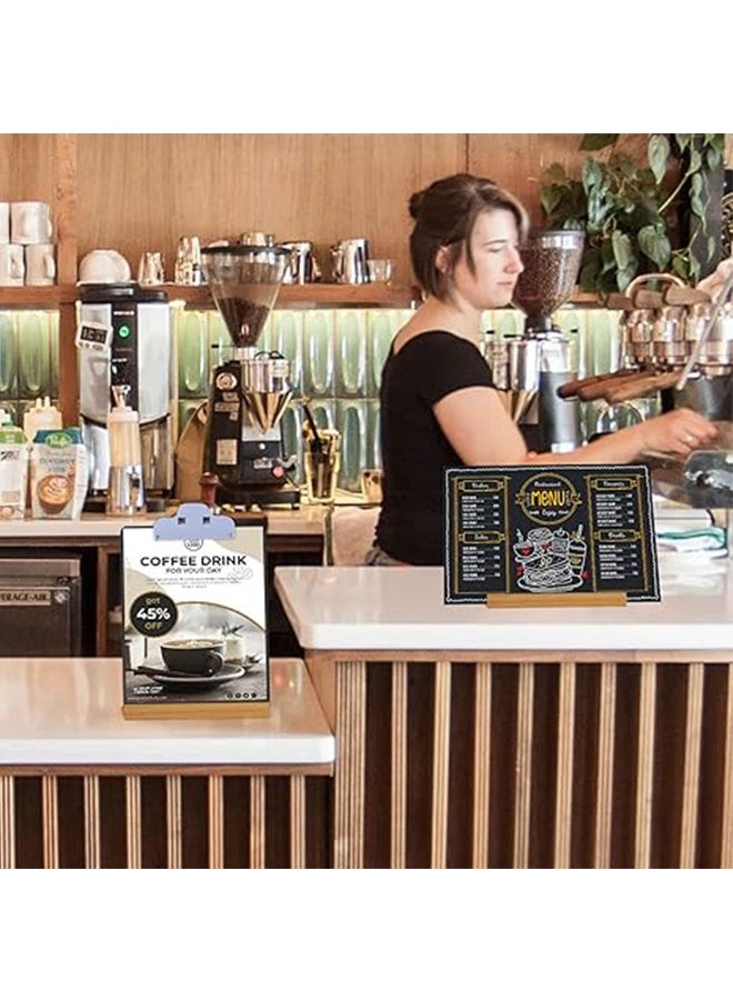 8 x 11 Inch Tabletop Chalkboard Signage with Base, Free 7 Colored Pens & Eraser, Menu Chalkboard Signage, Shop Food Signage, Parties, Weddings, Table Decoration & Restaurant Message Board - Image 3