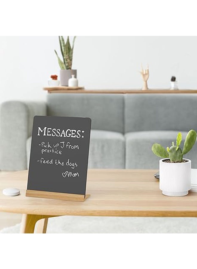 8 x 11 Inch Tabletop Chalkboard Signage with Base, Free 7 Colored Pens & Eraser, Menu Chalkboard Signage, Shop Food Signage, Parties, Weddings, Table Decoration & Restaurant Message Board - Image 4