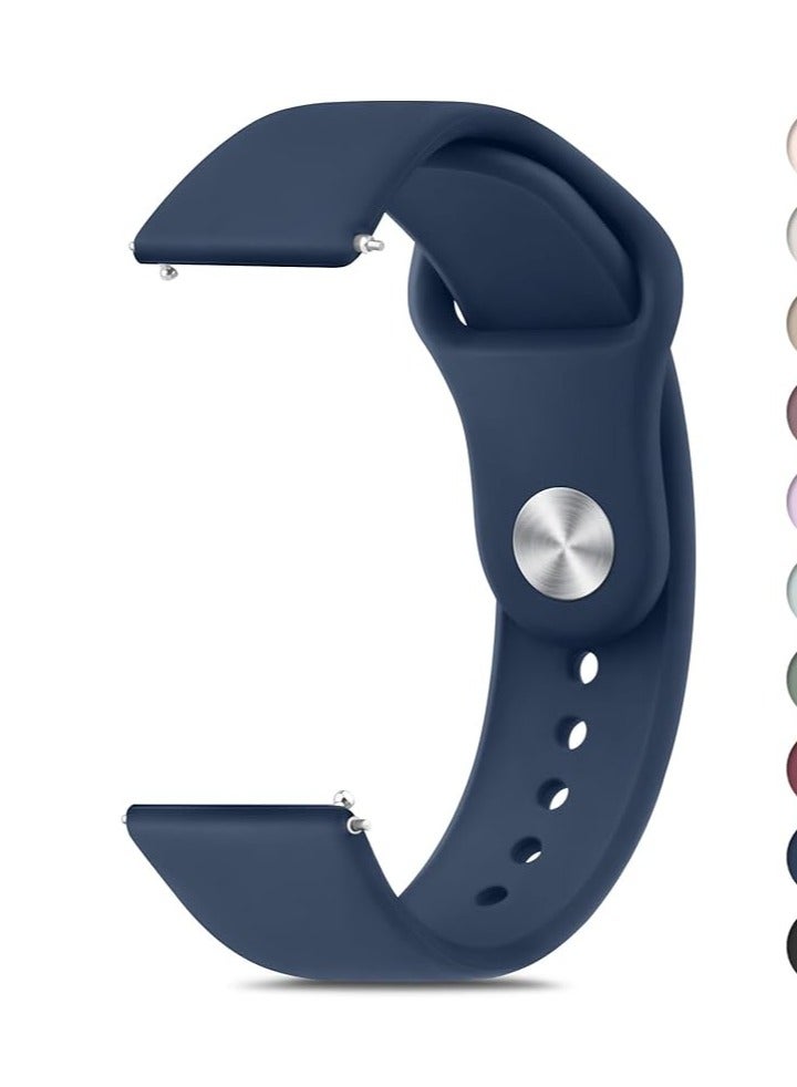 20mm Watch Bands Quick Release Replacement Wristband, Soft Silicone Sport Replacement Straps for Men Women - Image 1