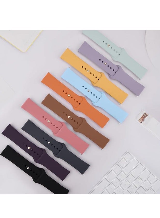 20mm Watch Bands Quick Release Replacement Wristband, Soft Silicone Sport Replacement Straps for Men Women - Image 2