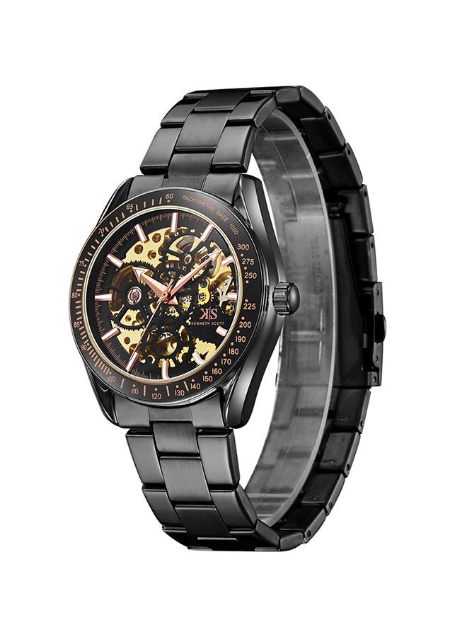 KENNETH SCOTT ساعة يد كرونوغراف من الفولاذ المقاوم للصدأ K22312-BBBB - Image 2