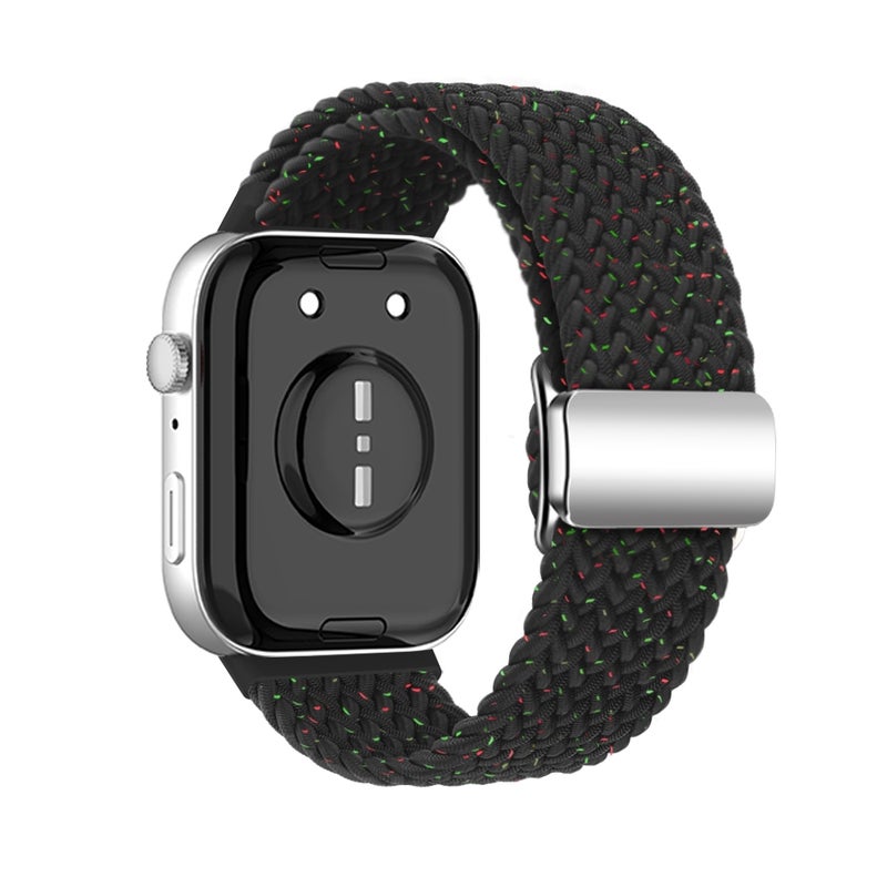 erorex For Huawei Watch Fit3 Nylon Loop Magnetic Buckle Watch Band(Starlight Black) - Image 2