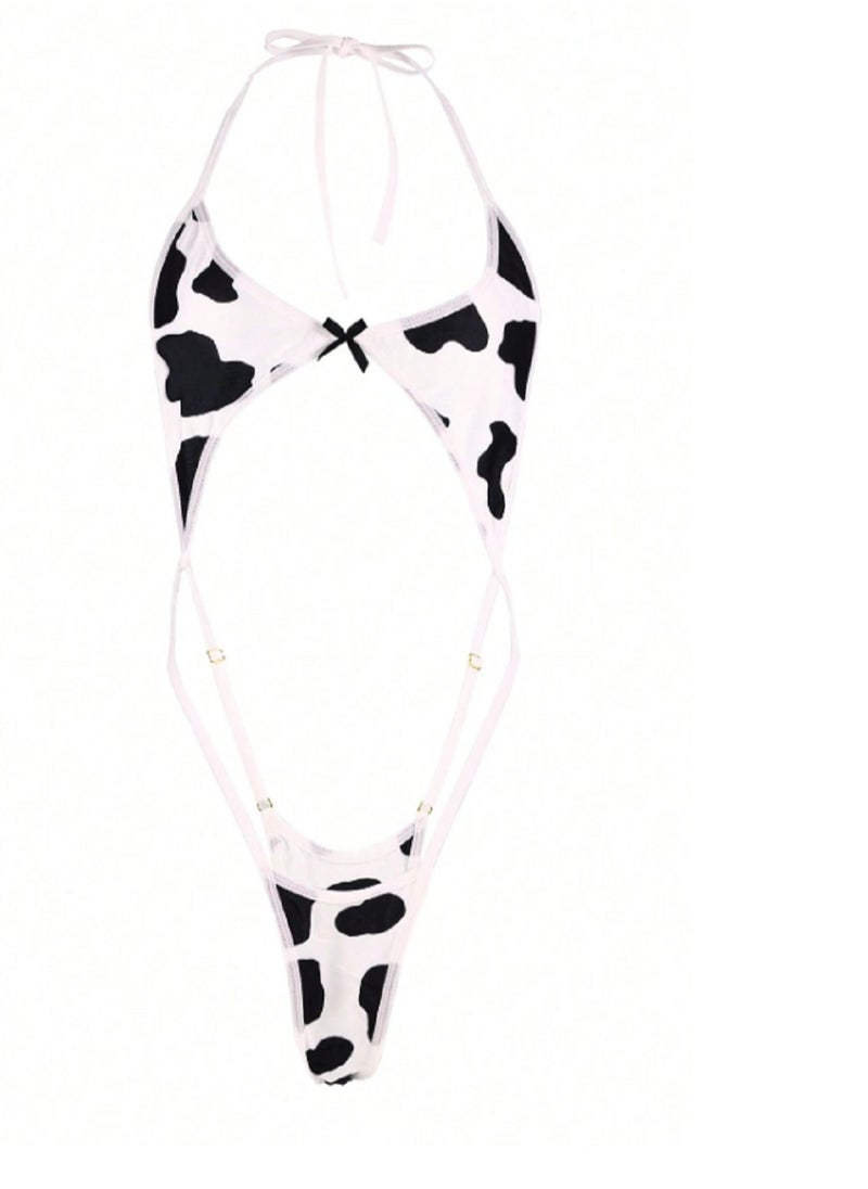 MANIKAN MANIKAN Women's Set with Bra and Neck Strap Featuring Connected Straps from Top to Bottom one piece  - Image 1