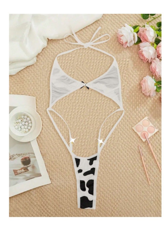 MANIKAN MANIKAN Women's Set with Bra and Neck Strap Featuring Connected Straps from Top to Bottom one piece  - Image 3