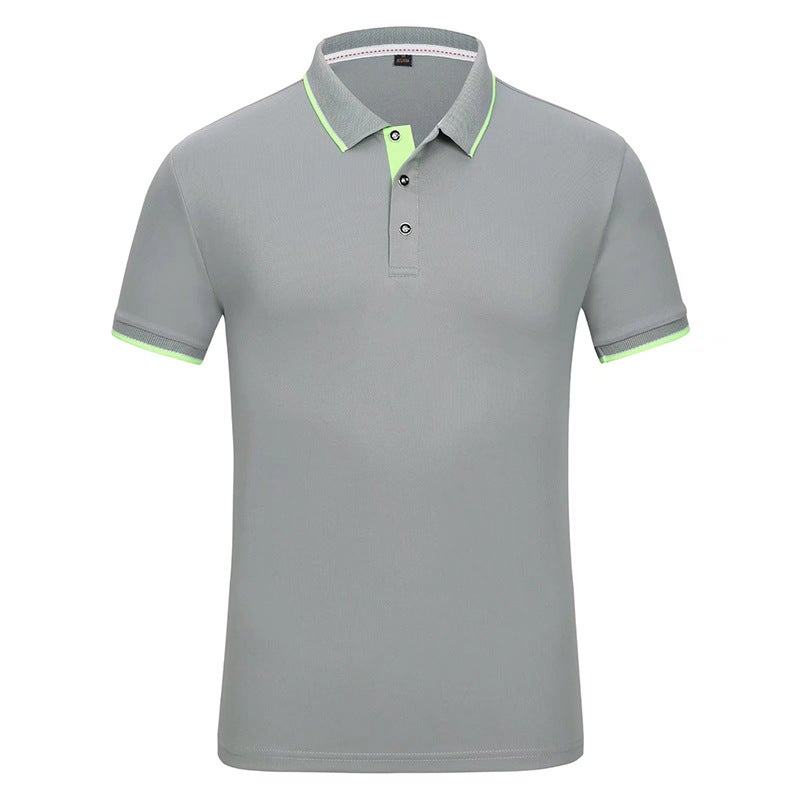 Quick-Drying T-Shirt Work Clothes Express Work Clothes Lapel Short-Sleeved Breathable Thin Custom-Made Work Clothes Polo Shirt Embroidered T-Shirt - Image 5