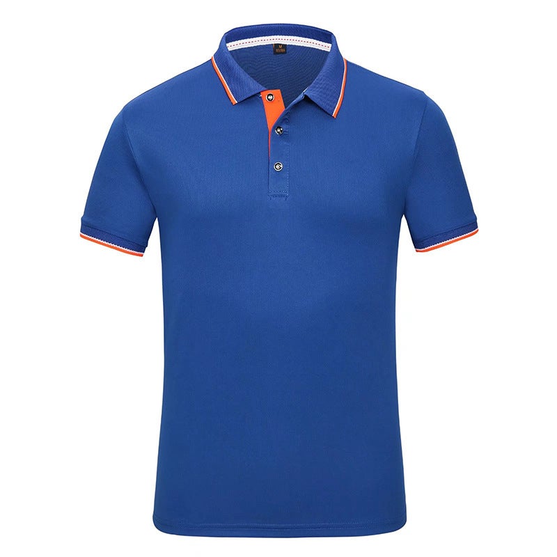 Quick-Drying T-Shirt Work Clothes Express Work Clothes Lapel Short-Sleeved Breathable Thin Custom-Made Work Clothes Polo Shirt Embroidered T-Shirt - Image 3