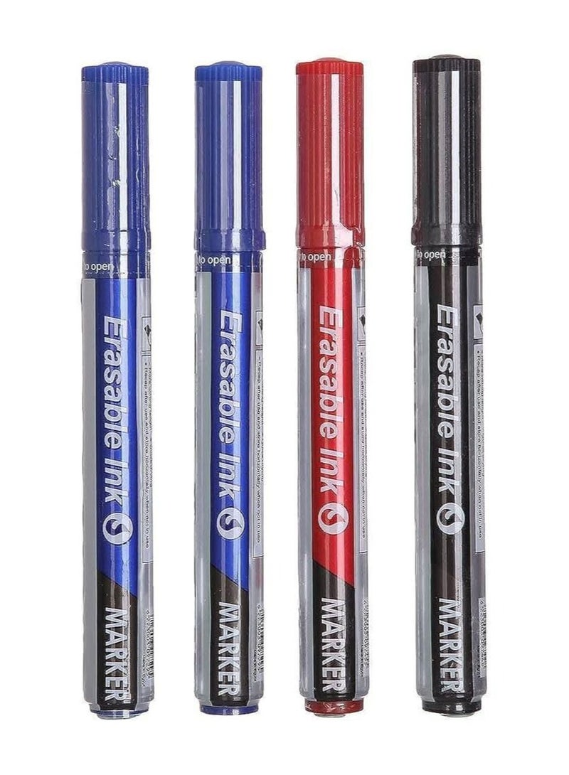Whiteboard pen set. The box contains: 4 pens in different colors.