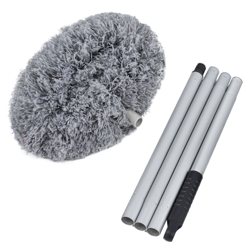 Ceiling Dust Sweeping Telescopic Ring Feather Duster Sweeping Gap Wipe Ceiling Fan Household Round Cleaning Dust Duster Wholesale - Image 1