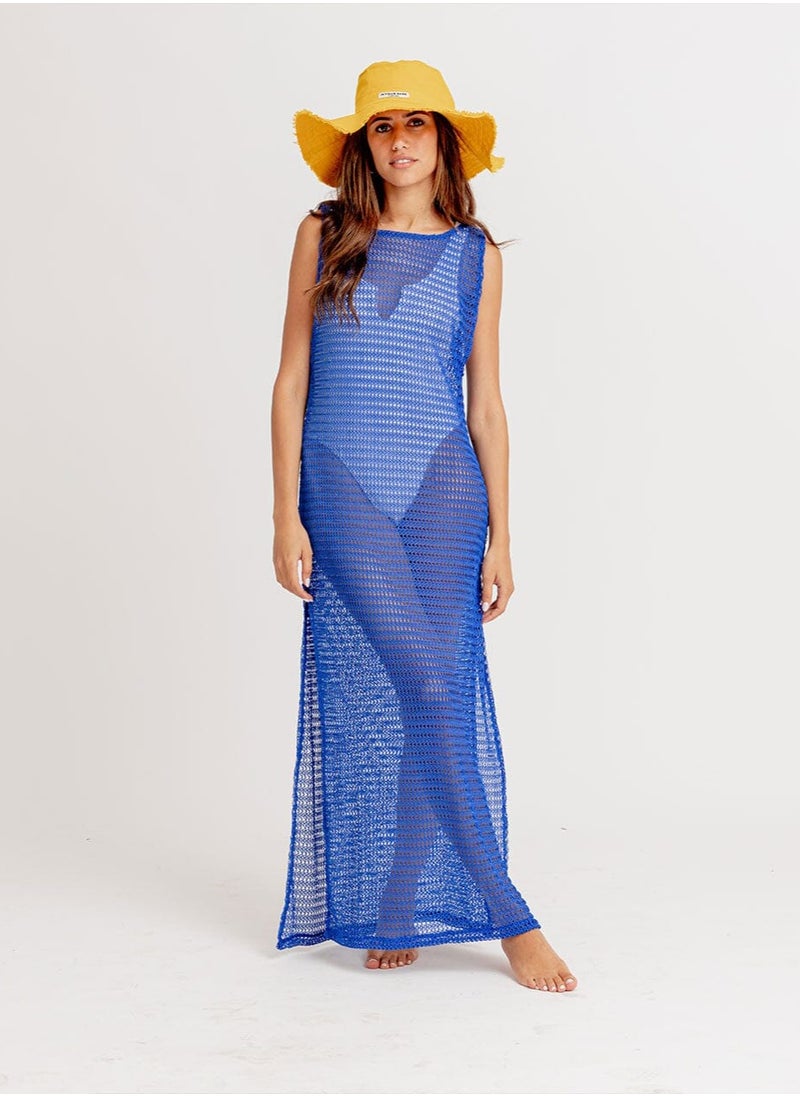 Blue Fishnet Dress - pzsku/Z7DA0988B8E2130109979Z/45/_/1735649624/26cf05ab-0ff8-4a22-9445-a361524464fa