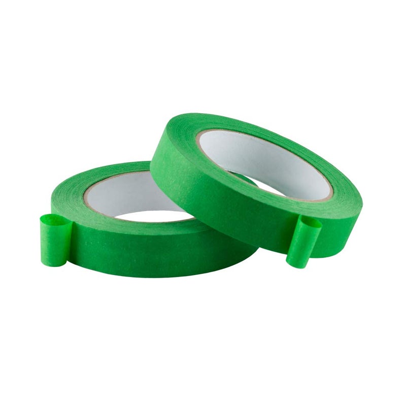 Lichamp 10 Pack Green Painters Tape 1 inch, Medium Adhesive Green Masking Tape Bulk Multi Pack, 1 inch x 55 Yards x 10 Rolls (550 Total Yards) - Image 3