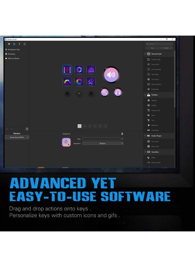 MiraBox Stream Controller Deck with12 Customizable Macro Keys to Trigger Actions in OBS Twitch YouTube for Content Creators Stream Dock Compatible with PC & Mac N3 Black Macro Keypad - Image 4