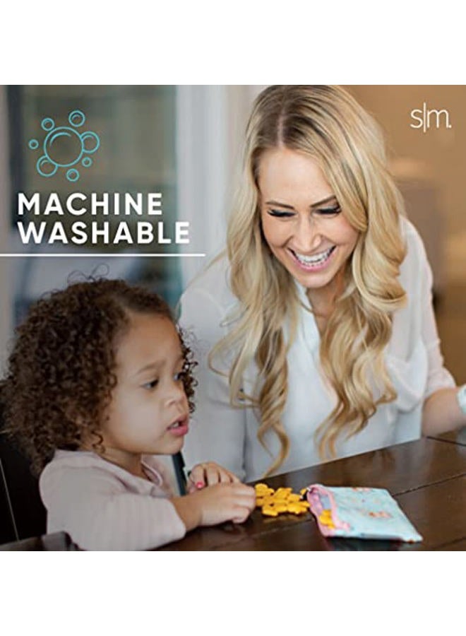 Simple Modern أكياس وجبات خفيفة قابلة لإعادة الاستخدام من نيكيلوديون فياكوم للأطفال | آمنة للطعام، خالية من BPA، خالية من الفثالات، سحاب بوليستر | قابلة للغسل وإعادة التعبئة | مجموعة إيلي | 3 عبوات | اتحاد السلاحف النينجا TMNT - Image 4