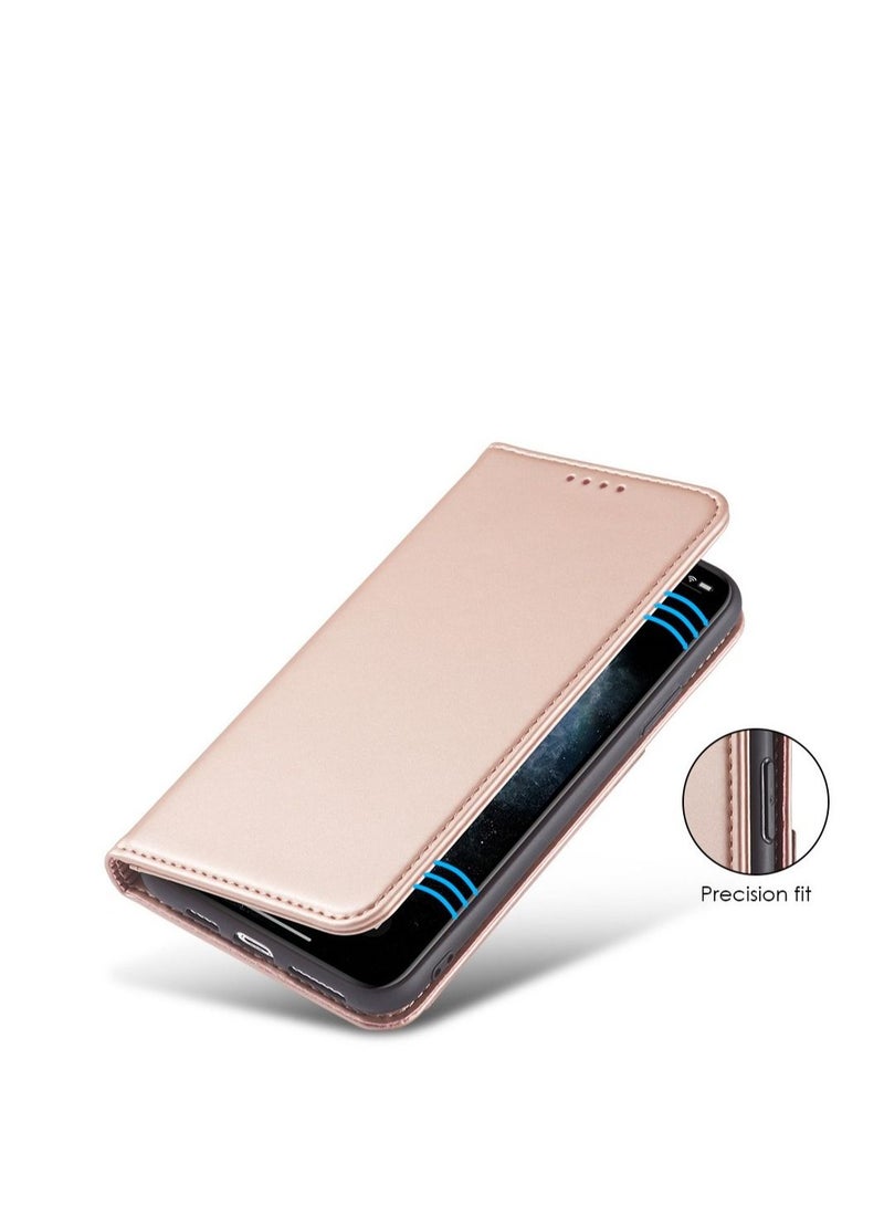 Loquat Suitable For iPhone Solid Color Flip Type Anti-fall Mobile Phone  Case - Image 2