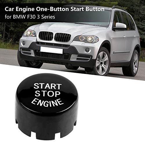 Keenso غطاء زر تشغيل وإيقاف محرك السيارة لفئات F20 F21 F22 F23 F30 F31 F32 F33 F10 F11 G30 F12 F13 F01 F02 (أسود) - Image 2