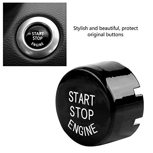 Keenso غطاء زر تشغيل وإيقاف محرك السيارة لفئات F20 F21 F22 F23 F30 F31 F32 F33 F10 F11 G30 F12 F13 F01 F02 (أسود) - Image 4