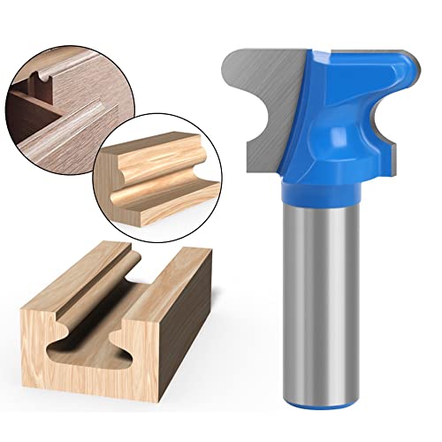 LEPEVNEY End Milling Cutter Bit Finger Pull Bit Router Bit Drawer Pull 1/4" Shank Stool Molding Cutter 1" Cutting Dia, Pack of 1, Blue or Black - Image 3