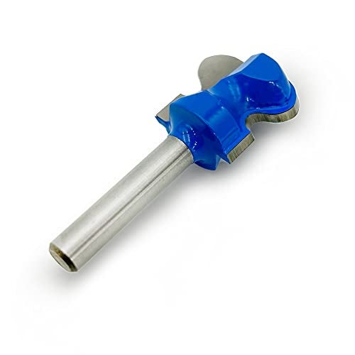 LEPEVNEY End Milling Cutter Bit Finger Pull Bit Router Bit Drawer Pull 1/4" Shank Stool Molding Cutter 1" Cutting Dia, Pack of 1, Blue or Black - Image 4