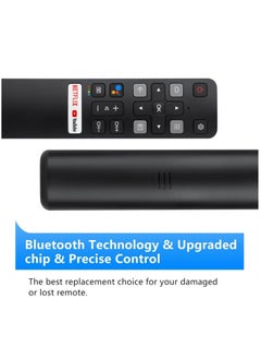 ELTRAZONE Voice Replacement for TCL-Android-TV-Remote,New Upgraded RC802V for TCL Smart TVs with Google Voice Function,with Netflix,YouTube Buttons  - Image 5