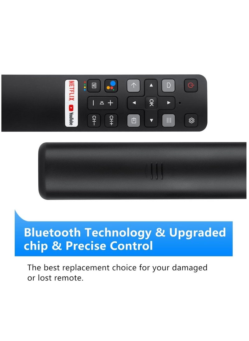 ELTRAZONE - Voice Replacement for TCL-Android-TV-Remote,New Upgraded RC802V for TCL Smart TVs with Google Voice Function,with Netflix,YouTube Buttons - Image 1