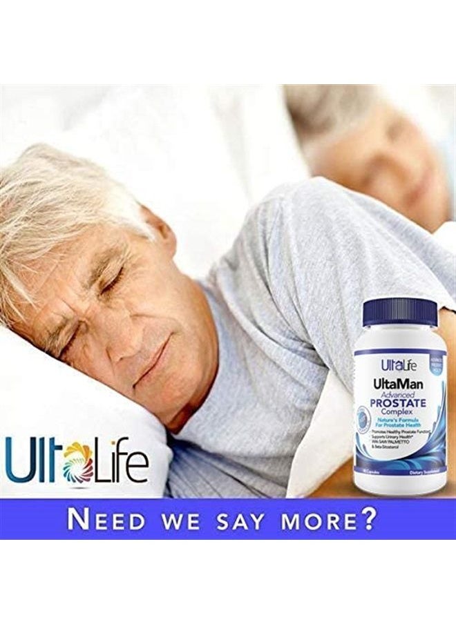 UltaLife - UltaLife Advanced Saw Palmetto Prostate Supplement For Men w/ Beta Sitosterol + #1 Rated Best Health Formula to Reduce Urge For Frequent Urination, DHT Blocker, Improve Sleep, Performance- 90 Capsules - Image 1
