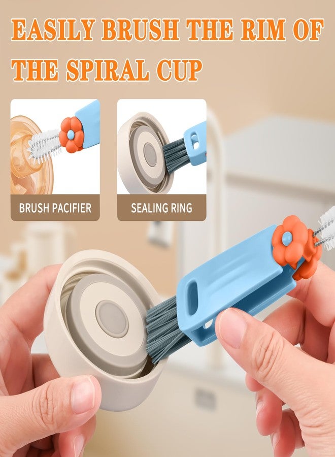 Vanjua 3 in 1 Cup Lid Gap Cleaning Brush Set, Multifunctional Bottle Cleaning Brush, Cup Lid Gap Cleaner, Home Kitchen Crevice Brush Tools (3 Pack) - Image 5