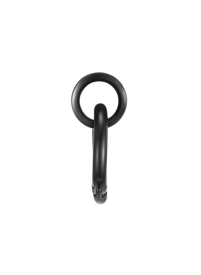 PiercingJ 1 Pair Ear Guages with Rings Ear Weight Plugs Tunnels Hypoallergenic Ear Expander Stretchers 316 Stainless Steel Hoop Earrings Piercing Body Jewelry 0G 00G 1/2" 9/16" (Black-0G(8mm)) - Image 2