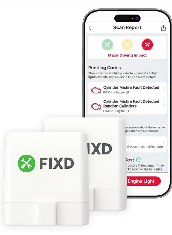 FIXD OBD-II Active Car Health Monitor - 2nd Generation (2) - Image 1