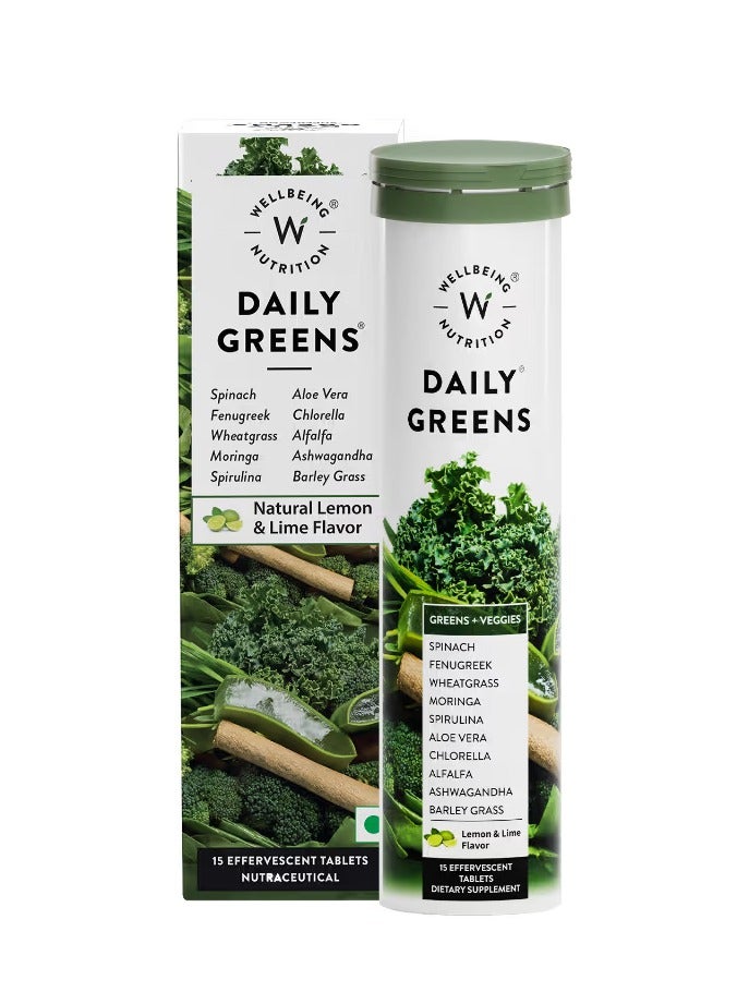 WELLBEING NUTRITION Daily Greens 15 Tablets - Image 1