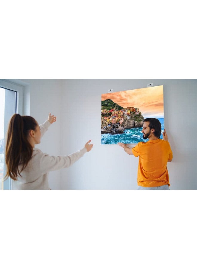 WISHDIAM Puzzle Saver Sheets - 18 Peel & Stick, No Stress & No Mess, Clear Sticker Sheets with 6 Adhesive Hangers & 1 Scraper - Image 5