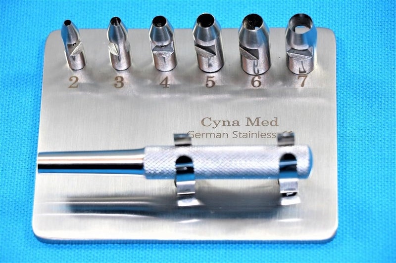 CYNAMED German Grade Keyes Dermal Punch 4 inches Set Instruments Dermatology - Image 4