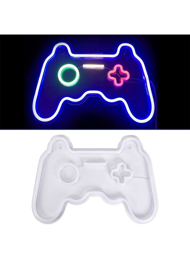 Captaintech Neon Signs LED Gamepad Shaped Lights Wall Decor Multicolour 27.5 x 41cm - Image 4