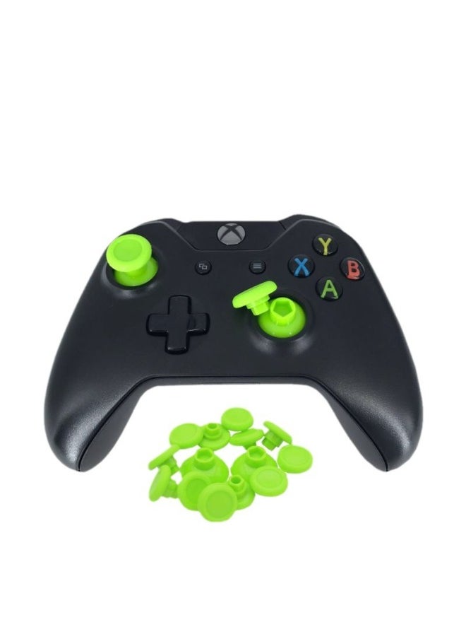 Generic - [Source Manufacturer] PS5/PS4/XB1/handle 14-in-1 Suit Universal Swing Head Replacement Rocker Button Cap-Product Color:PS4/P5 Suit/14 In 1-Black/with Packaging - Image 1