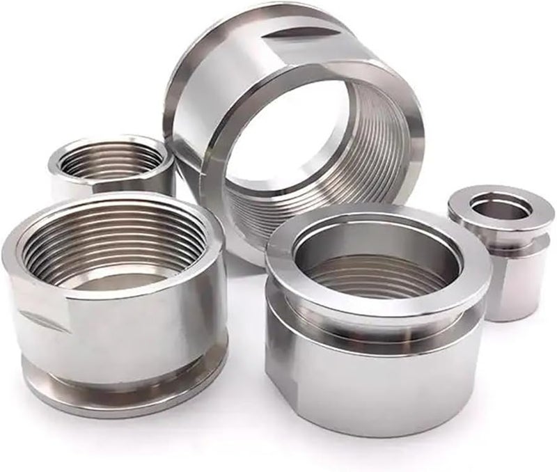 وصلة شفة تفريغ Kf40 من الفولاذ المقاوم للصدأ 304 مع خيط خارجي BSP مقاس 1 1/2 بوصة - Image 1