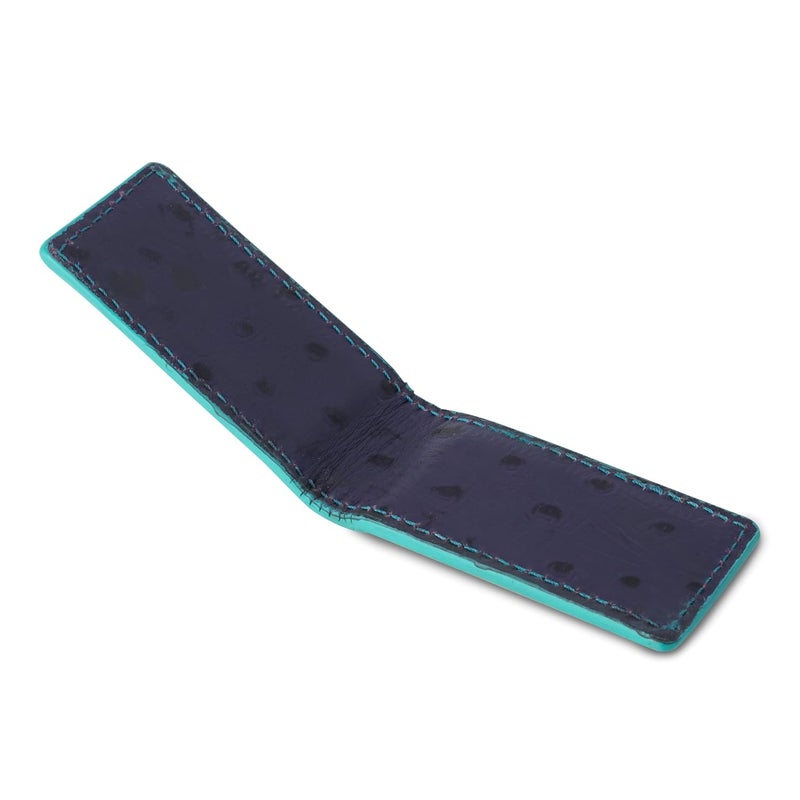 Adamis Slim Leather Money Clip and Card Holder for Men and Women W362 Purple - Image 5