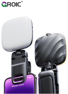 GROIC Selfie Light for iPhone- Rechargeable LED Phone Light Clip with 3 Light Modes, Portable Light for TikTok, Makeup, Vlog, Selfie, Live Stream, for iPhone, Android, iPad, Laptop  - Image 1