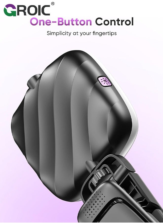 GROIC - Selfie Light for iPhone- Rechargeable LED Phone Light Clip with 3 Light Modes, Portable Light for TikTok, Makeup, Vlog, Selfie, Live Stream, for iPhone, Android, iPad, Laptop - Image 1
