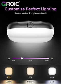 GROIC Selfie Light for iPhone- Rechargeable LED Phone Light Clip with 3 Light Modes, Portable Light for TikTok, Makeup, Vlog, Selfie, Live Stream, for iPhone, Android, iPad, Laptop  - Image 4