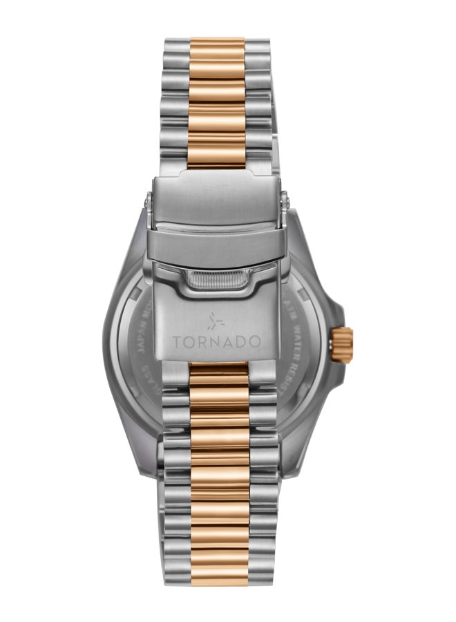 TORNADO Men's Stainless Steel Analog Watch T22001-KBKB - 42 mm - Image 3