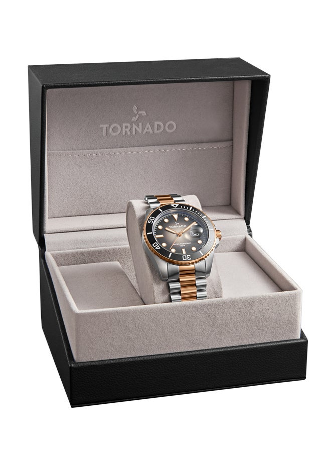 TORNADO Men's Stainless Steel Analog Watch T22001-KBKB - 42 mm - Image 4