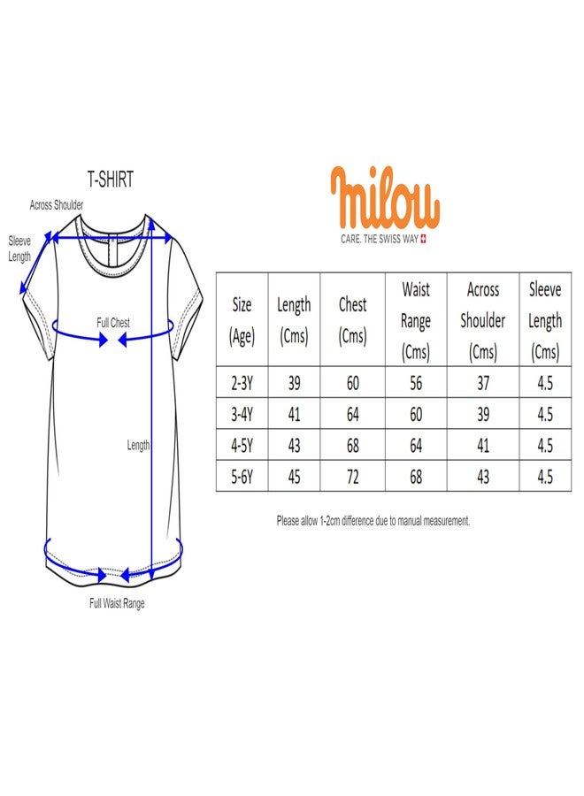 Milou Cotton Short Sleeve Printed Solid Tshirt - Pink - Image 3