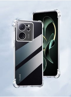 ماركة غير محددة غطاء حماية واقٍ لهاتف Xiaomi 13T/13T Pro شفاف، حماية من الدرجة العسكرية ضد الصدمات، غطاء 13T/13t Pro مضاد للأصفر ومضاد للخدش، نحيف للغاية  - Image 1