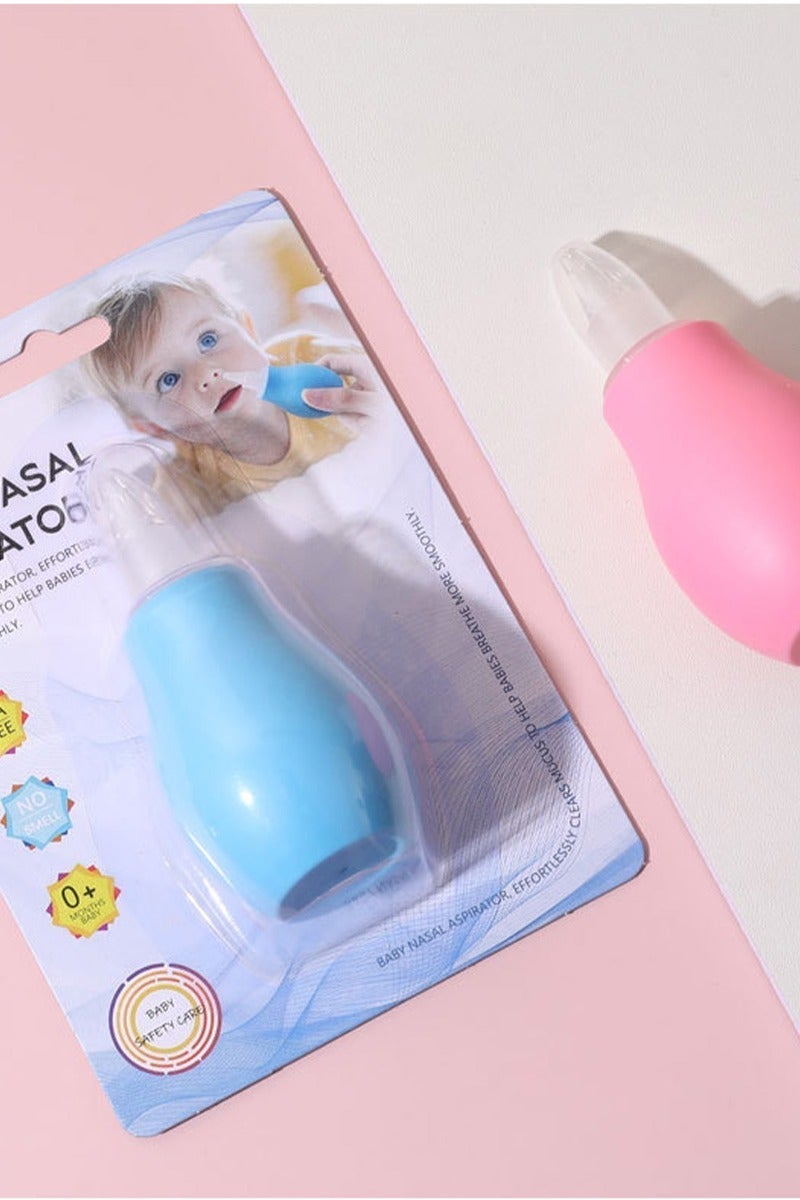 Nasal Aspirator, Sinus Relief, Perfect for Baby, Clears Airways for Breathing, Easy to Use Design, Reusable (Blue) - Image 2