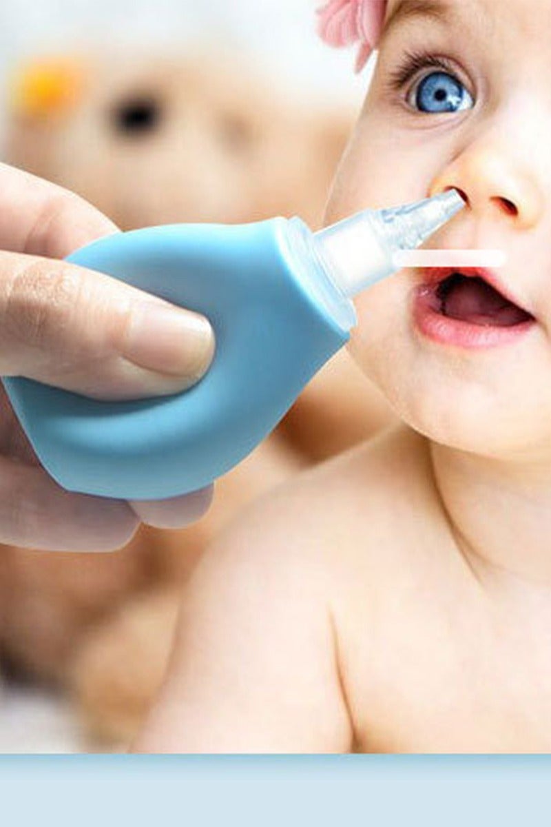 Nasal Aspirator, Sinus Relief, Perfect for Baby, Clears Airways for Breathing, Easy to Use Design, Reusable (Blue) - Image 1