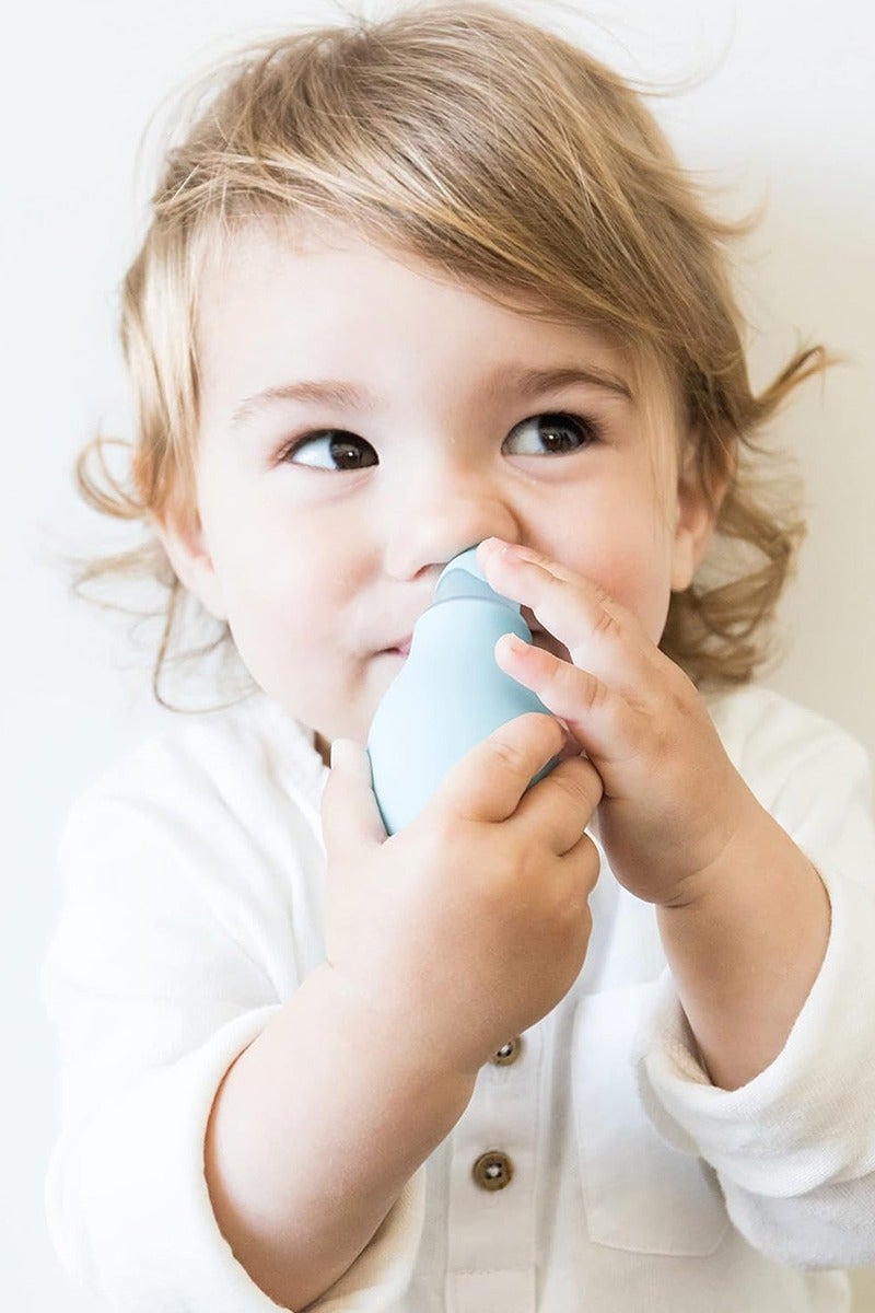 Nasal Aspirator, Sinus Relief, Perfect for Baby, Clears Airways for Breathing, Easy to Use Design, Reusable (Blue) - Image 4