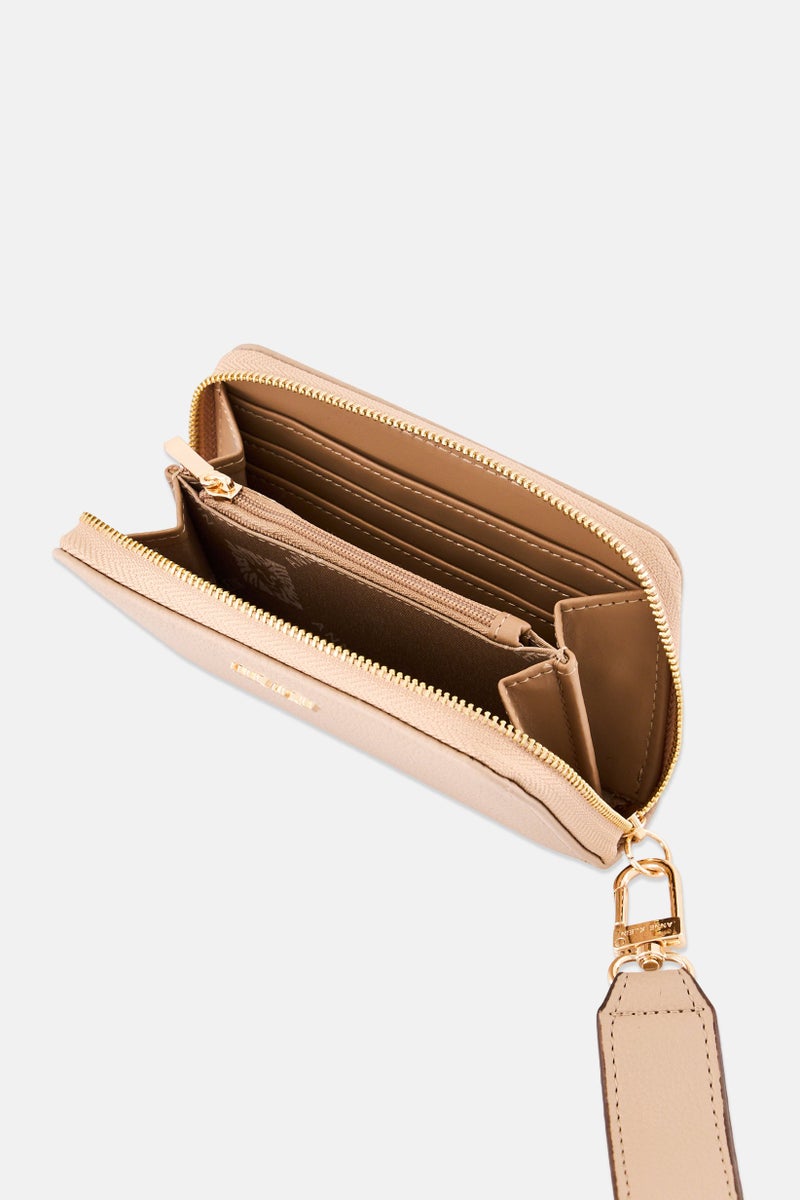 ANNE KLEIN Women Brand Logo Wallet, Tan - Image 3