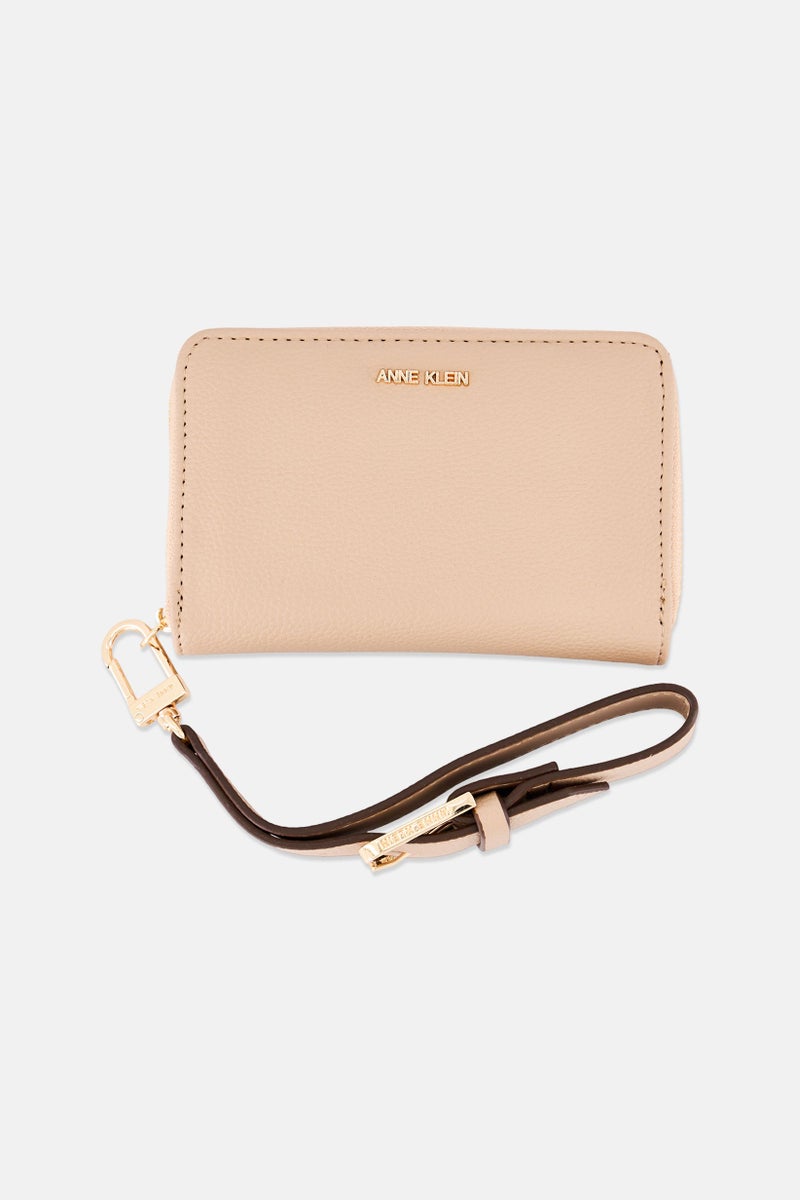 ANNE KLEIN Women Brand Logo Wallet, Tan - Image 1